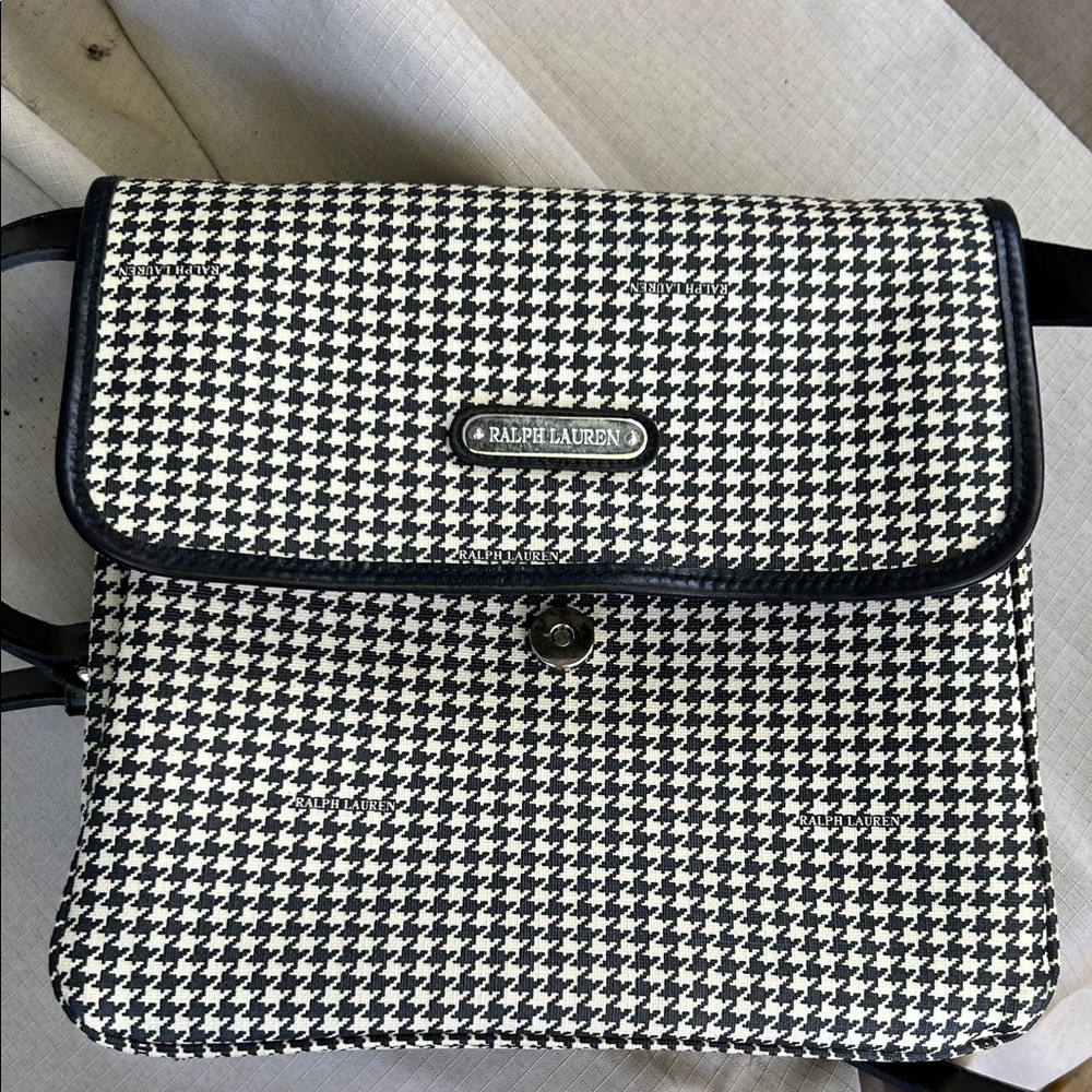 Ralph Lauren Houndstooth Men's Messenger Bag